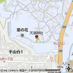 長崎県長崎市平山町447周辺の地図