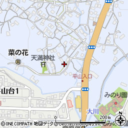 長崎県長崎市平山町594周辺の地図