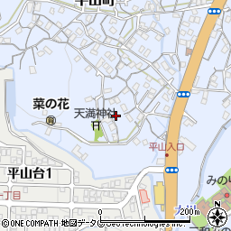 長崎県長崎市平山町598周辺の地図