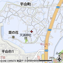 長崎県長崎市平山町602周辺の地図