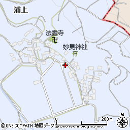 浦上公民館周辺の地図