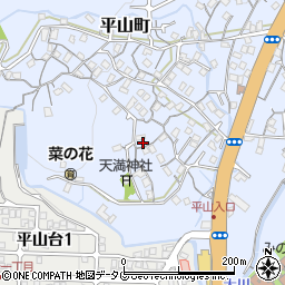 長崎県長崎市平山町605-2周辺の地図