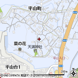 長崎県長崎市平山町605-1周辺の地図