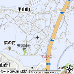 長崎県長崎市平山町738周辺の地図