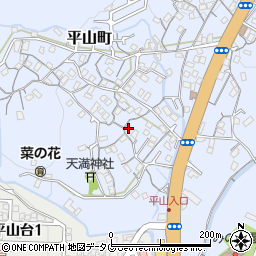長崎県長崎市平山町736周辺の地図