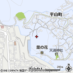 長崎県長崎市平山町406周辺の地図