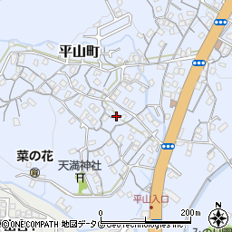 長崎県長崎市平山町718周辺の地図