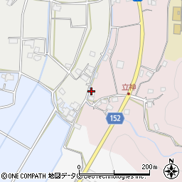 熊本県上益城郡甲佐町中横田234周辺の地図