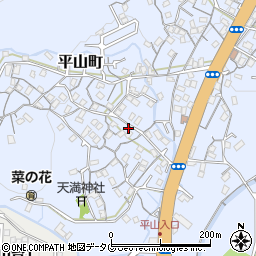 長崎県長崎市平山町721周辺の地図