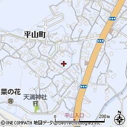 長崎県長崎市平山町722周辺の地図