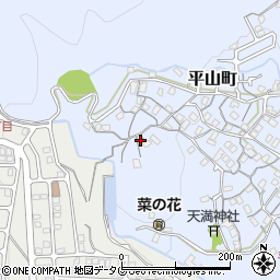 長崎県長崎市平山町402周辺の地図