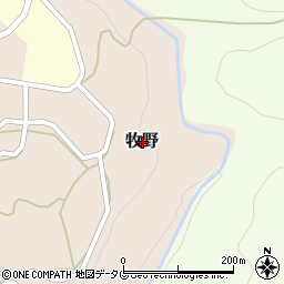 熊本県上益城郡山都町牧野周辺の地図