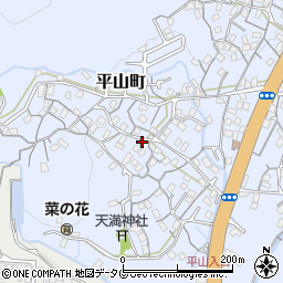 長崎県長崎市平山町624周辺の地図