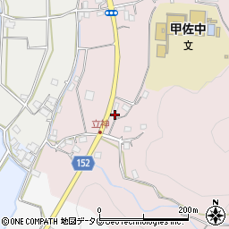 熊本県上益城郡甲佐町中横田249周辺の地図