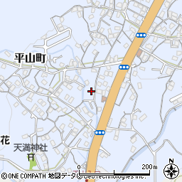 長崎県長崎市平山町697周辺の地図