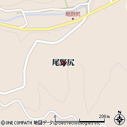 熊本県上益城郡山都町尾野尻周辺の地図