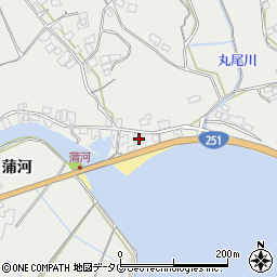 長崎県南島原市有家町蒲河518周辺の地図