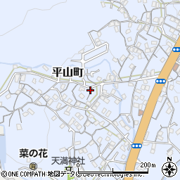 長崎県長崎市平山町670-1周辺の地図