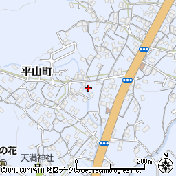 長崎県長崎市平山町694周辺の地図