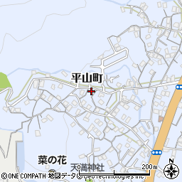長崎県長崎市平山町672周辺の地図