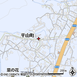 長崎県長崎市平山町677-8周辺の地図