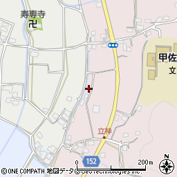 熊本県上益城郡甲佐町中横田265周辺の地図