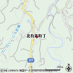 長崎県南島原市北有馬町丁周辺の地図