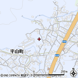 長崎県長崎市平山町周辺の地図