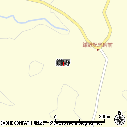 熊本県上益城郡山都町鎌野周辺の地図