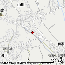 長崎県南島原市有家町山川450-2周辺の地図