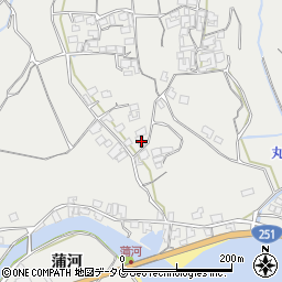 長崎県南島原市有家町蒲河615周辺の地図