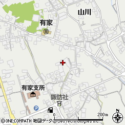 長崎県南島原市有家町山川42周辺の地図