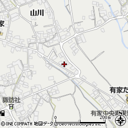 長崎県南島原市有家町山川450-3周辺の地図