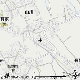 長崎県南島原市有家町山川451-1周辺の地図