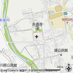 長崎県南島原市有家町（久保）周辺の地図