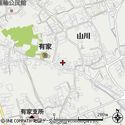 長崎県南島原市有家町山川724-2周辺の地図