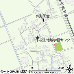 熊本県宇土市松山町周辺の地図