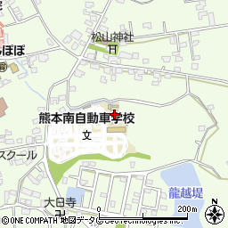 熊本南自動車学校周辺の地図