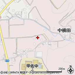 熊本県上益城郡甲佐町中横田444周辺の地図