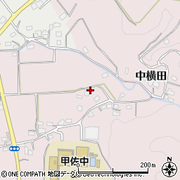 熊本県上益城郡甲佐町中横田444-2周辺の地図