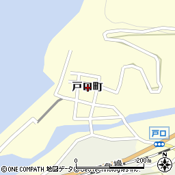 熊本県宇土市戸口町周辺の地図