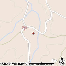 熊本県上益城郡山都町勢井周辺の地図