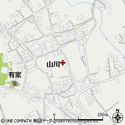 長崎県南島原市有家町山川662-8周辺の地図