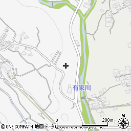 長崎県南島原市西有家町里坊345周辺の地図