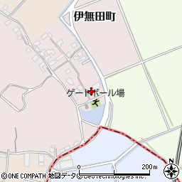 熊本県宇土市伊無田町323周辺の地図