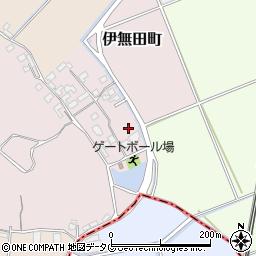 熊本県宇土市伊無田町318周辺の地図