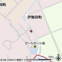 熊本県宇土市伊無田町306周辺の地図