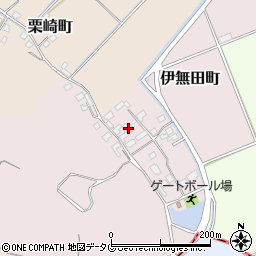 熊本県宇土市伊無田町342周辺の地図