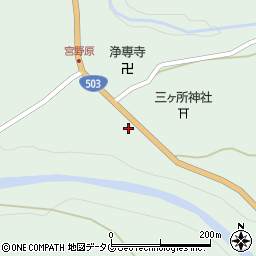 宮崎県西臼杵郡五ヶ瀬町三ヶ所8385周辺の地図