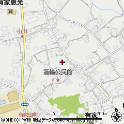 長崎県南島原市有家町山川1077周辺の地図
